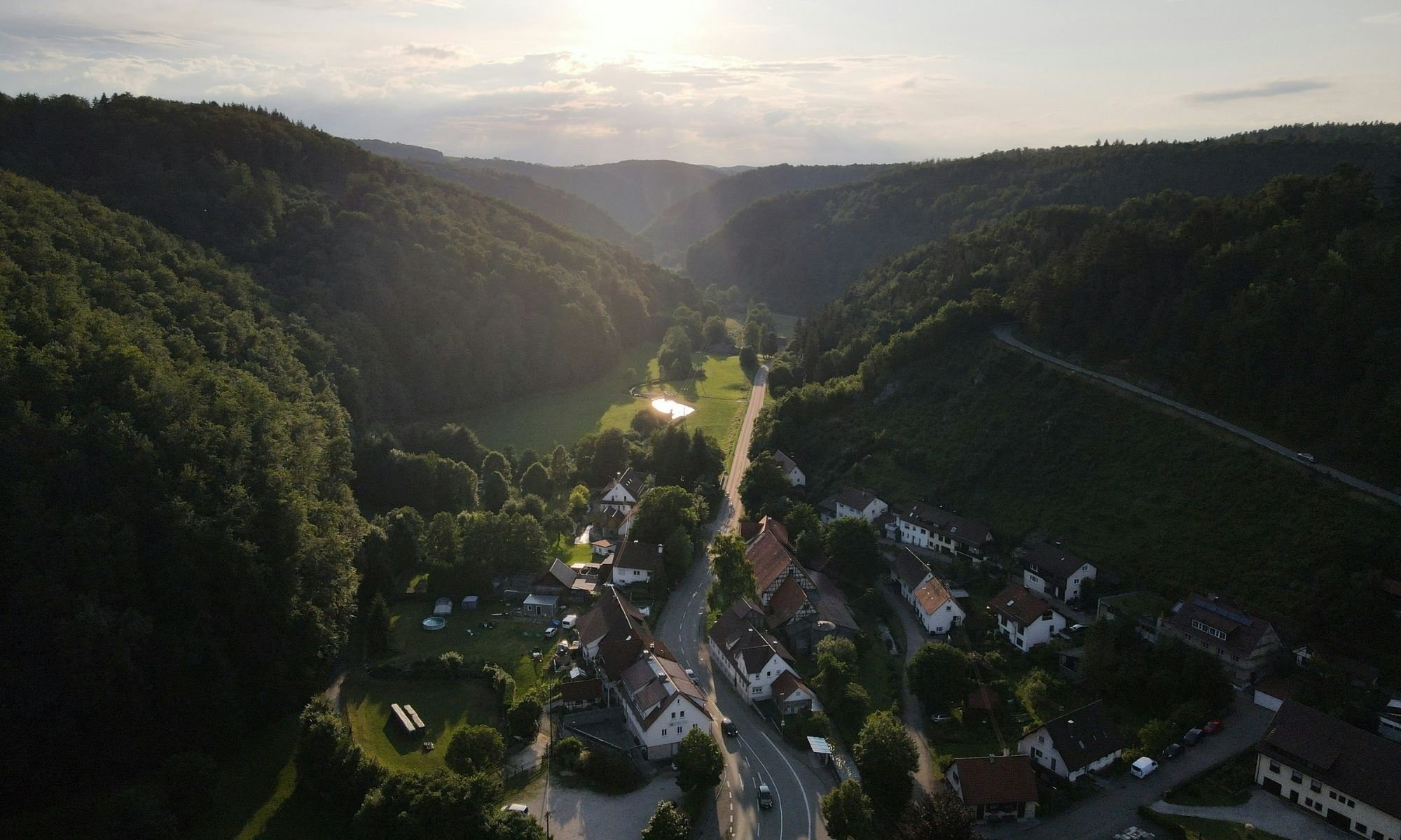 Luftaufnahme Seeburg Bad Urach Schwäbische Alb